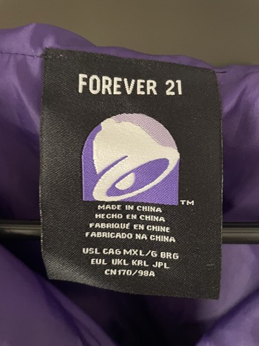 Taco Bell X Forever 21 Satin Windbreaker