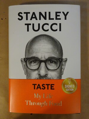 Signed Stanley Tucci Autographed Taste Hardcover Book Beckett BAS COA