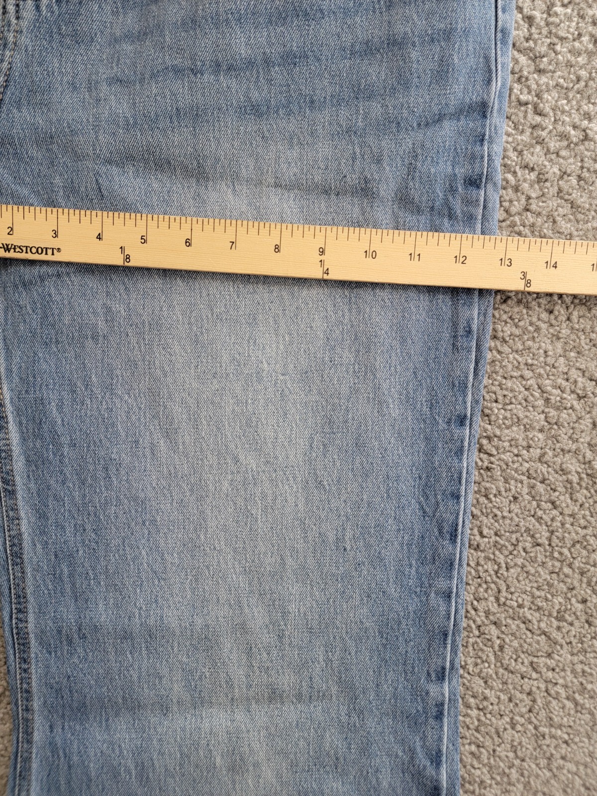 KanCan Hilo Ultra High Rise 90's Flare Jeans Womens 13/30 Medium Blue Button Zip - Picture 6 of 18