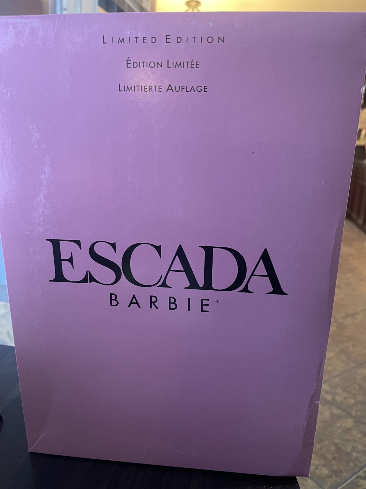 1996 ESCADA BRUNETTE BARBIE  NEW - OUTSIDE BOX DAMAGED - INSIDE INTACT NEW
