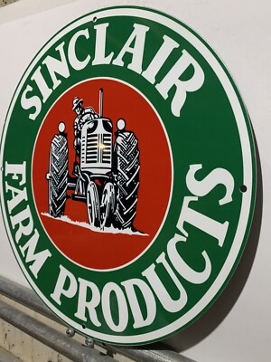 Vintage Style Sinclair Gas  Farm Products Metal  Steel Top Quality Heavy  Sign