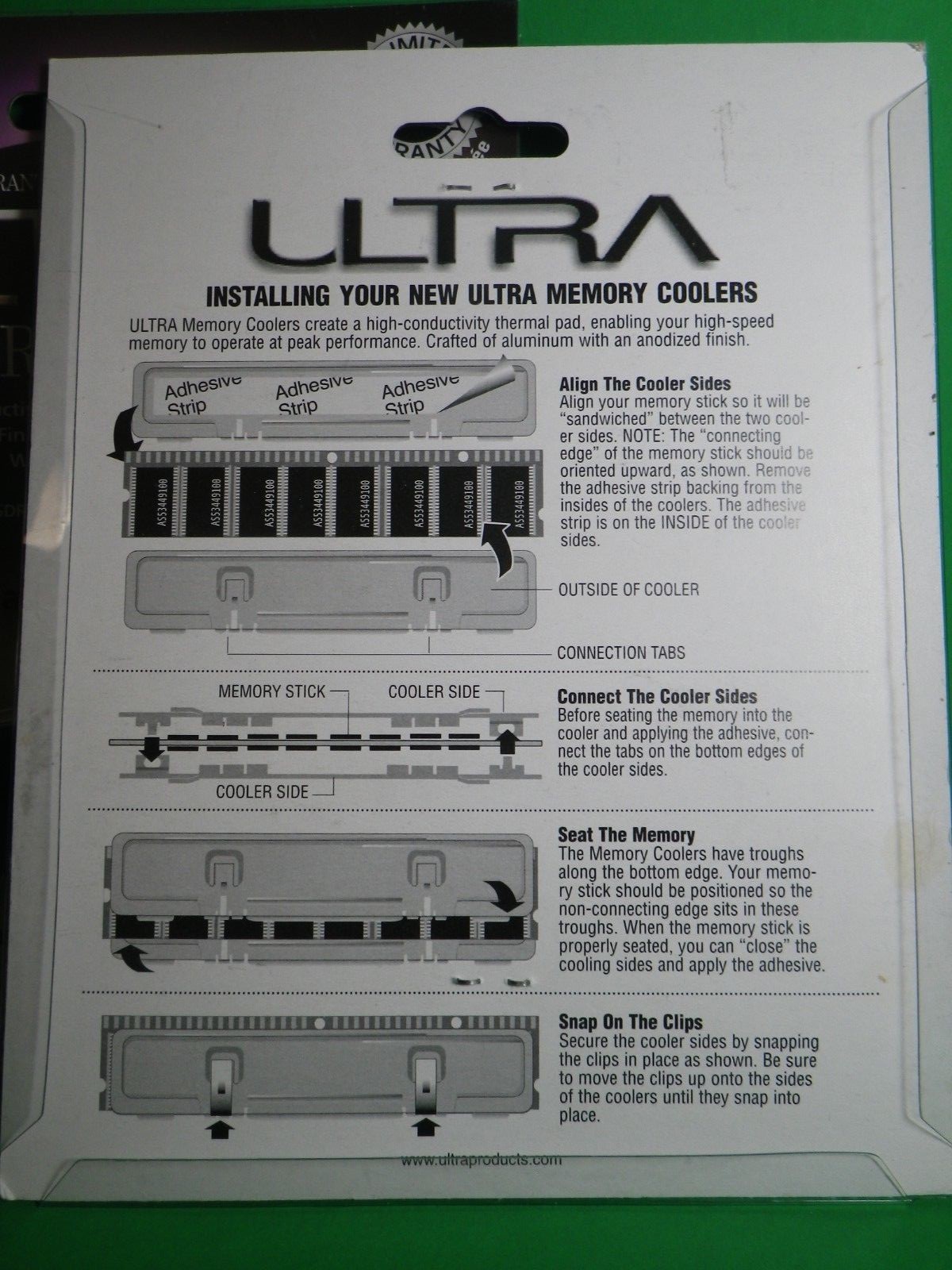 Ultra Thermax 3 Memory Cooler ULT30100 SDRAM, DDR (SET OF 2)