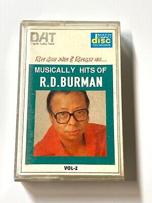 R.D. BURMAN ''Musically Hits of'' Vol 2 RARE Cassette Tape INDIA Bollywood VG
