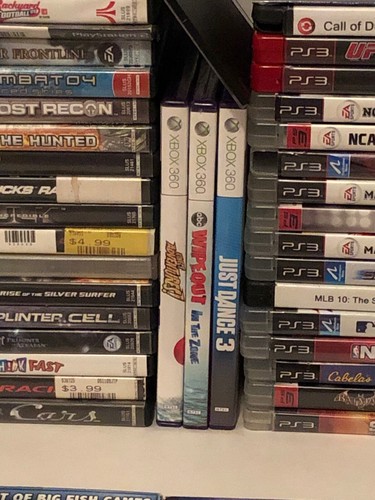 Huge Lot Of 55 Video Games Ps2 Ps3 Wii Xbox 360 Xbox Kinect Game Cube And PC