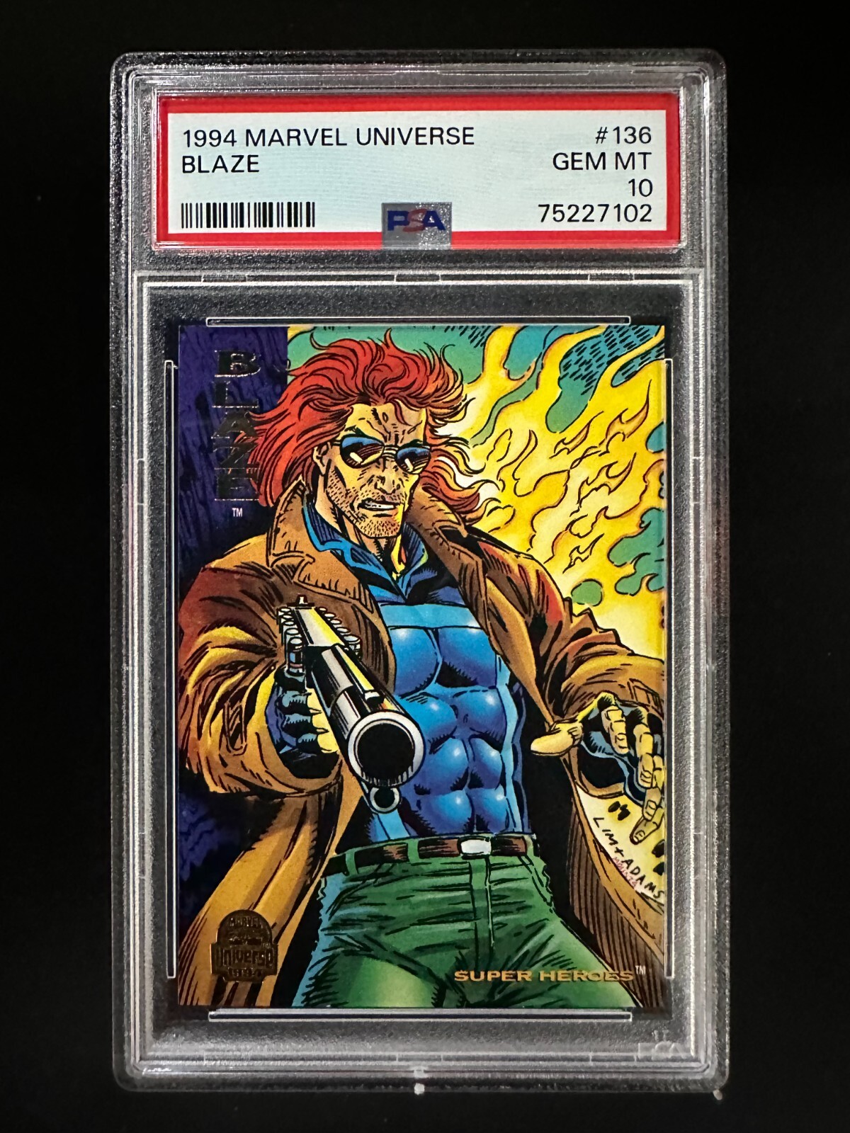 1994 Marvel Universe #136 - Blaze - PSA 10
