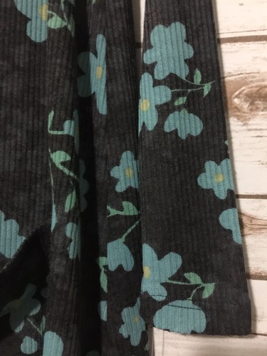 NWT LuLaRoe Outfit XS SARAH Solid Black Charcoal Gray Blue Floral & OS Leggings