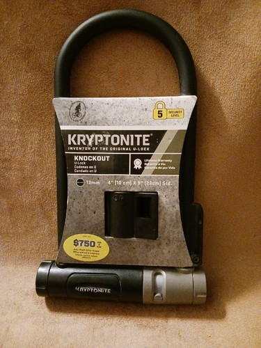 Kryptonite 13mm 4"X9" U-Lock Bicycle Lock Standard