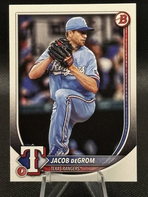 2025 Bowman 28 Jacob deGrom Texas Rangers