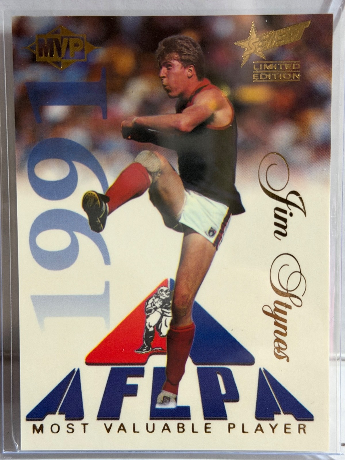 SELECT 1995 AFLPA AFL SENSATION Limited Edition - Melbourne Demons - Jim Stynes