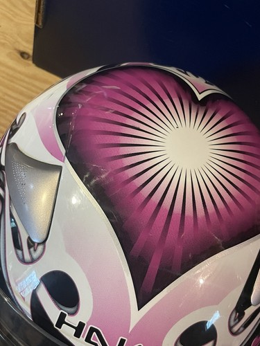 Ladies Black/Pink/White Full Face HAWK Motorcycle Helmet w/Visor, DOT, SMALL