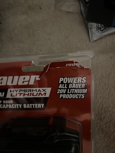 Bauer 20V Hypermax Lithium 5.0 Amp Hour High Capacity Battery (upc0077)