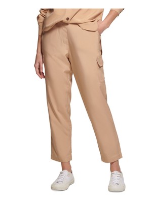 

CALVIN KLEIN Женские бежевые брюки-карго с карманами, Бежевый, M2ZK6280