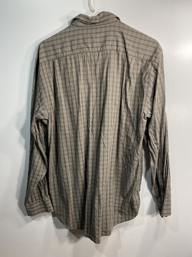 cotton reel mens long sleeve button down shirt size medium