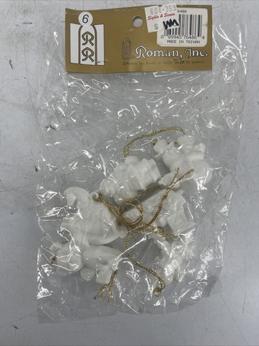 NEW RARE Roman INC Set of 6 Small Ornaments