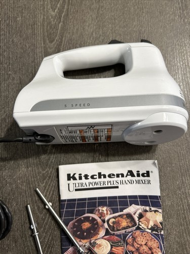 KitchenAid KHM512WH  5 Speed Hand Mixer - White- i