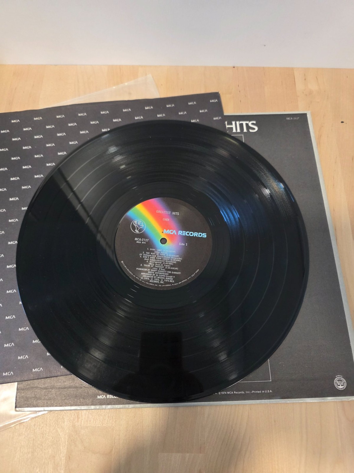 Cher Greatest Hits 1974 MCA-2127 Vinyl LP Record