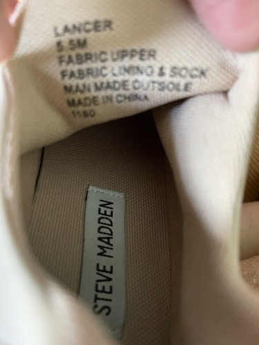 EUC Steve Madden womens Lancer sneaker in blush 5.5