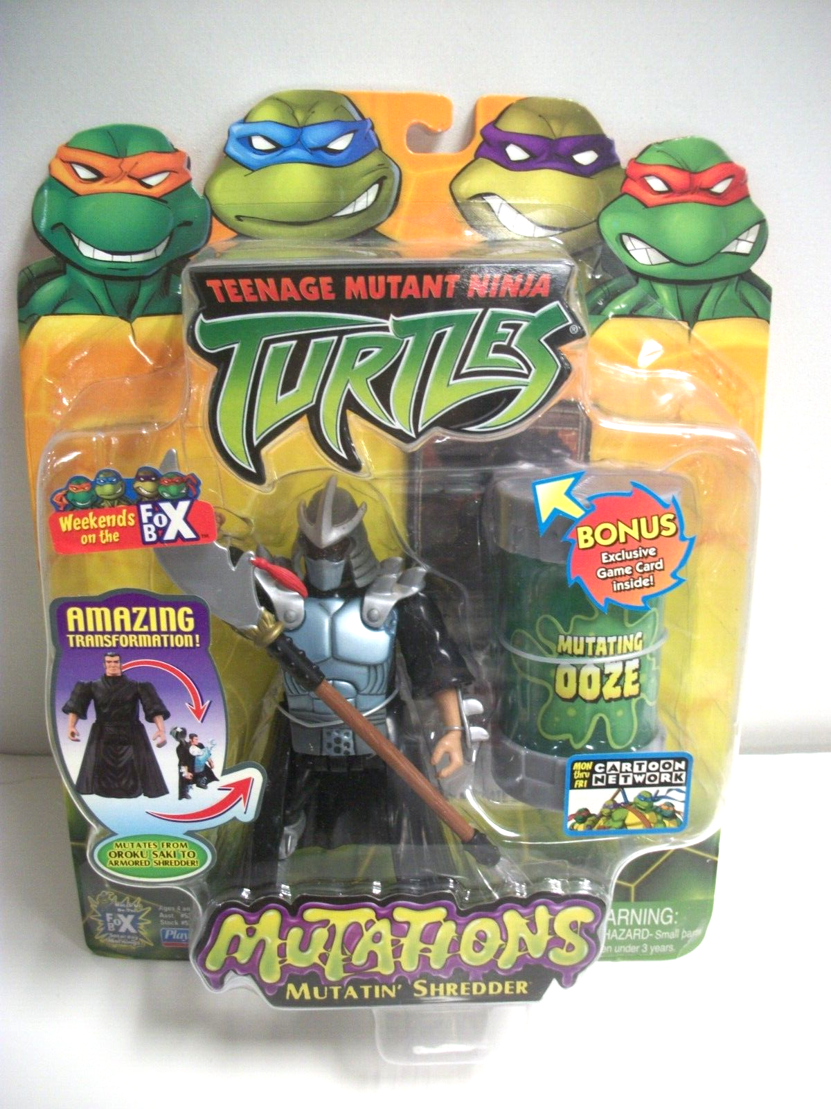 Teenage Mutant Ninja Turtles 2003 Mutations Mutatin Shredder Toy Figure