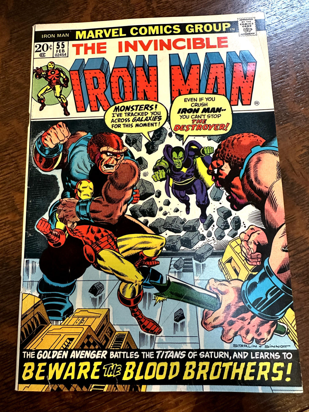 Man #55 1st Appearance Of Thanos 4.0 Vg Bronze Age Marvel Comic Book