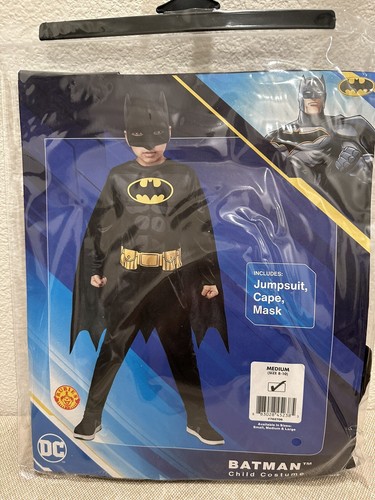 Batman Costume Rubies DC Children’s Size Medium Black And Yellow