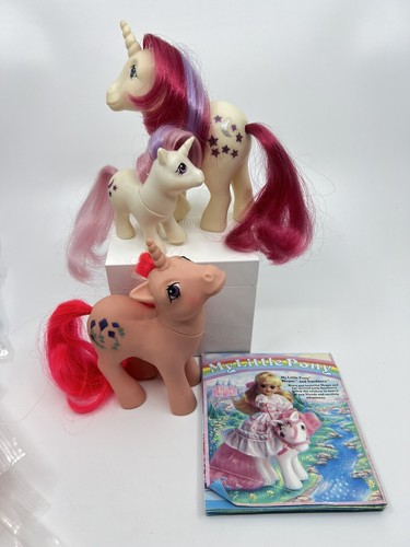My Little Pony G1 Lot Sky Flyer, Moondancer & Baby 10 Outfits + Accessories