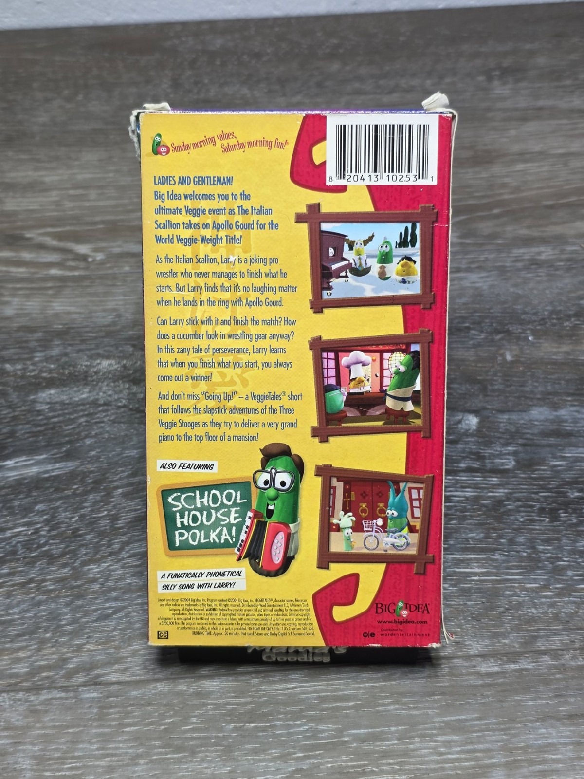 VeggieTales Sumo of the Opera VHS 2004 Big Idea Green Tape