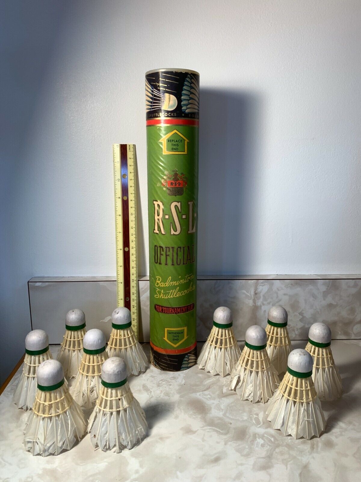 Vintage RSL Official Tournament Badminton Shuttlecocks Can Vintage RSL Official Tournament Badminton Shuttlecocks Can