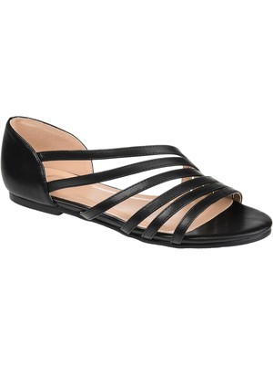 

JOURNEE COLLECTION Женские черные сандалии без шнуровки Dorsay Divina Round Toe Slip On, Черный, DIVINA-SANDAL