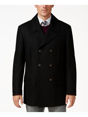 

RALPH LAUREN Mens Luke Blue двубортный, клетчатый бушлат, Синий, LKUEO2PR0005