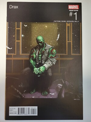 Drax #1 Marvel Comics 2015 Series CM Punk Hip Hop Variant 9.4 Near Mint