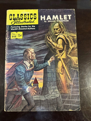 CLASICS ILLUSTRATED, HAMLET, #99, HRN 98. FIRST. GOOD+.