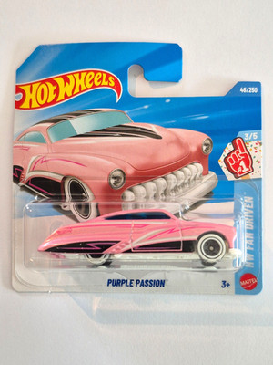 MINIATURE HOT WHEELS 1/64 PURPLE PASSION HW FAN DRIVEN 2026