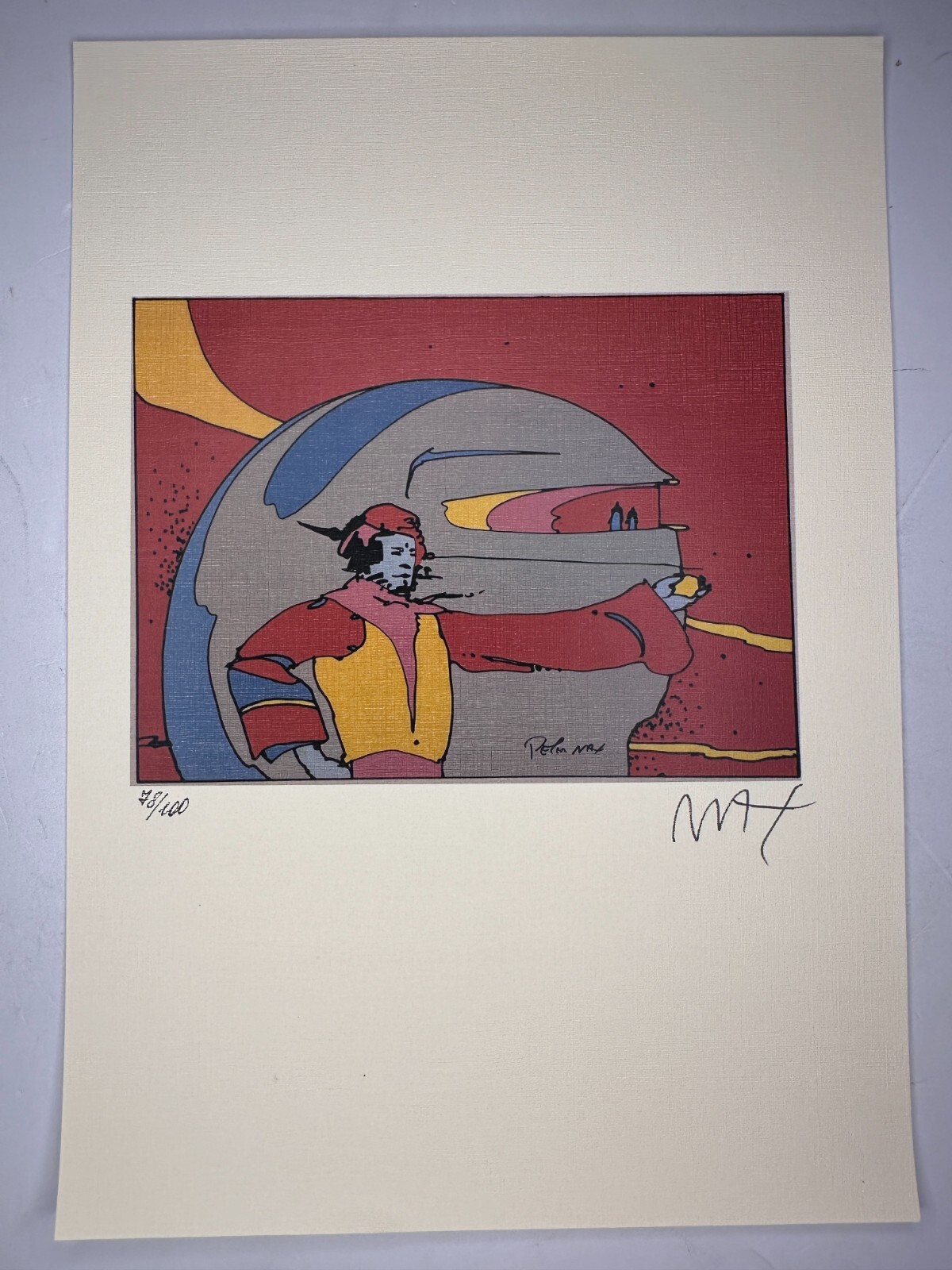 PETER MAX COA Vintage Original Art Print Poster Lithograph Signed Limited 