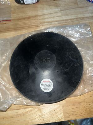 1KG Rubber Practice Discus Durable Smooth Edges Training Rubber Discus Workout