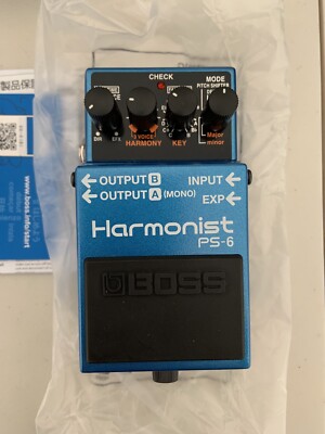 Boss PS-6 Harmonist Pedal Pitch Effect Guitar Blue Musical Instruments