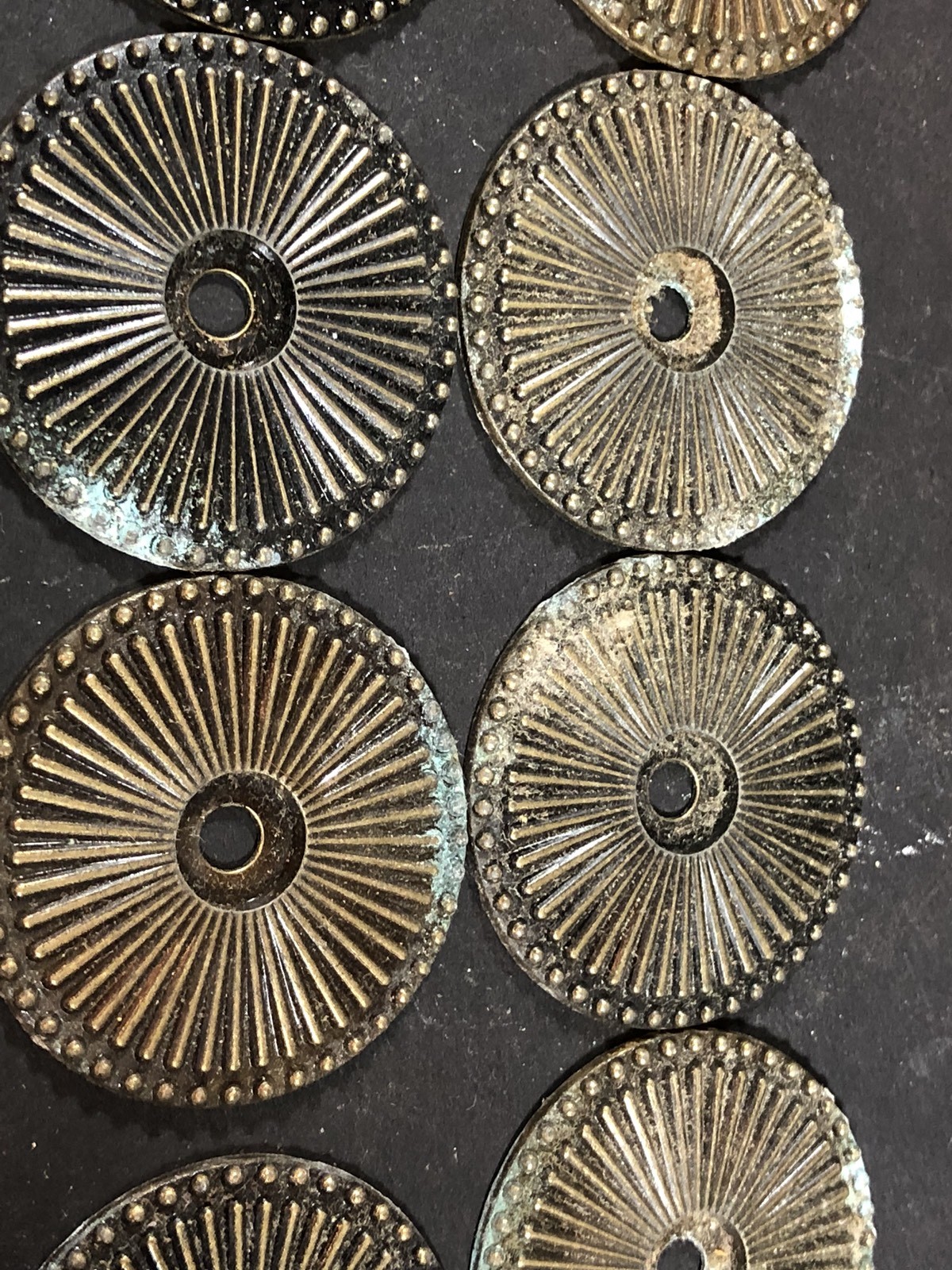 Set Of 8 Hyer Brass Drawer Pulls
