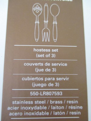 RALPH LAUREN Wentworth Tortoise- Hostess Set of 3- NEW in Box