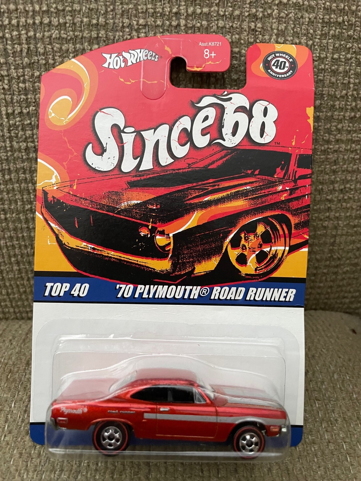 Hot Wheels Classics 1970 Plymouth Roadrunner – Sammler-Edition 1:64, Rot, Serie 19/25, Für Erwachsene