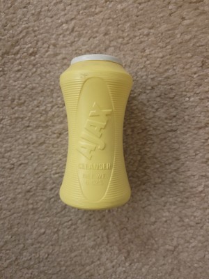 Vintage Ajax scouring powder in plastic container circa 1970s