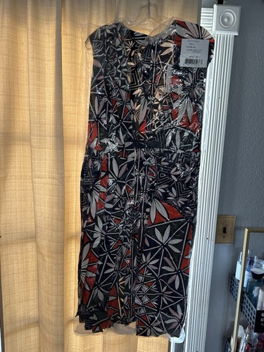 Pre-owned Tory Burch Acoma Pottery Silk Wrap Midi Dress Sz 0 $595 Msrp In Red