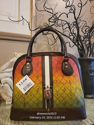 L.A.M.B. by Gwen Stefani Montego Rasta Ombre Handbag Luxury Designer Bag #716