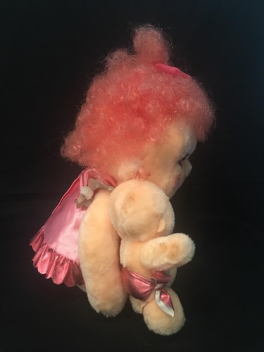 Kenner Hugga Bunch Huggins & Hug~A~Bye Baby plush Doll Vintage 1985 Pink Hair