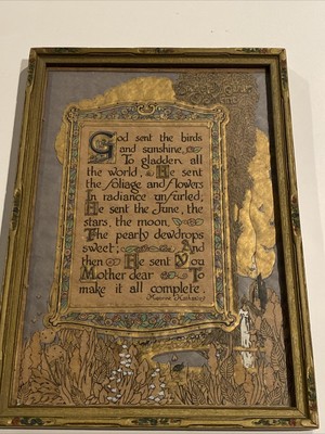Vintage Engraving Lithograph Of King /& Queen Framed Under Glass
