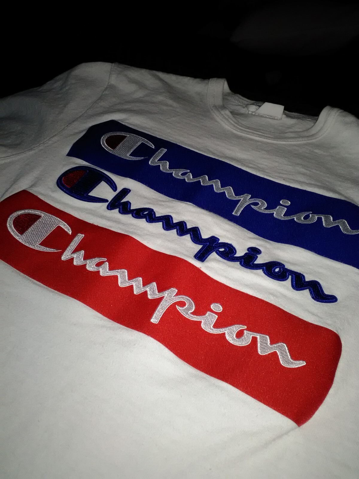 1970s early VINTAGE 80s CHAMPION TAG T-SHIRT sewn logo