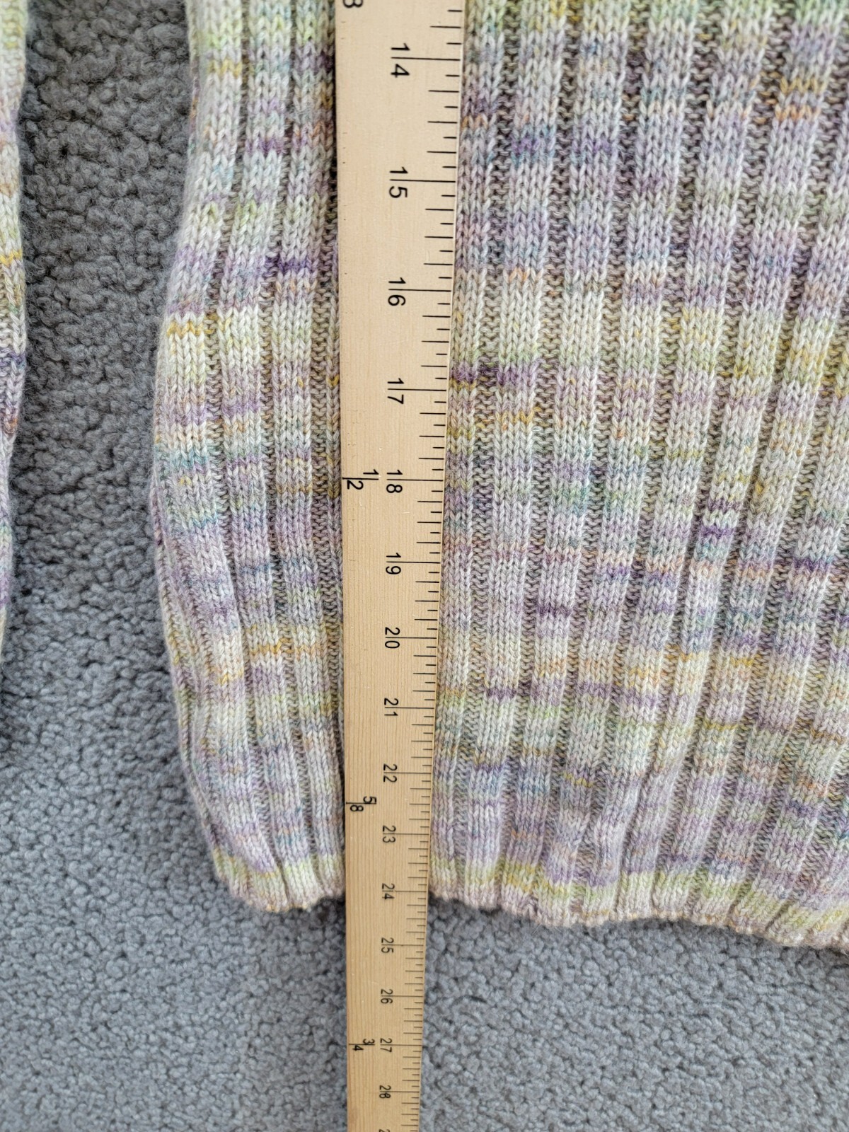 VANESSA BRUNO Arielle Wool Blend Ribbed Crewneck Sweater Womens S Multi Pullover - Picture 8 of 15