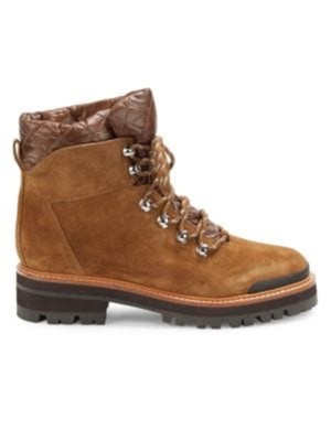 

MARC FISHER Женские коричневые кожаные ботильоны Innie с комфортной подошвой и круглым носком, 10 м, Коричневый, MLINNE