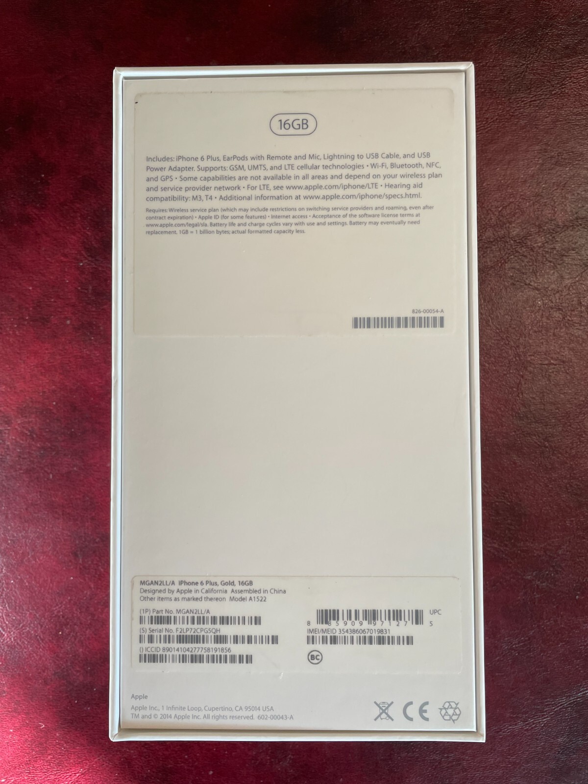 iPhone 6 Plus GOLD - 16gb Empty Box Kit | eBay