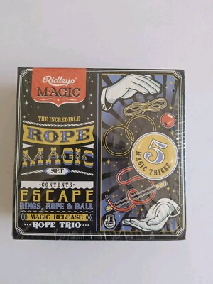Ridley's Magic Incredible Rope Magic Set w/Rings, Rope, and Ball BRAND NEW