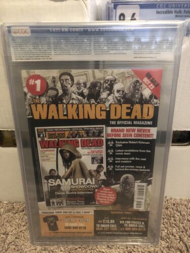 ::Walking Dead #103 Variant Cover CGC 9.8 Chris Giarrusso Cover (2012) White Pages