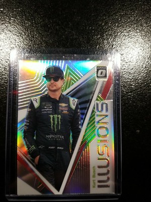 2020 Donruss Racing Optic Illusion Holo Silver #10 Kurt Busch Monster Energy/Chi
